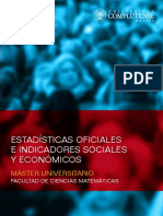 Estadísticas Oficiales E Indicadores Sociales Y Económicos: Máster Universitario
