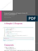 Technical Foundations of Computer Science III System Programming (C)