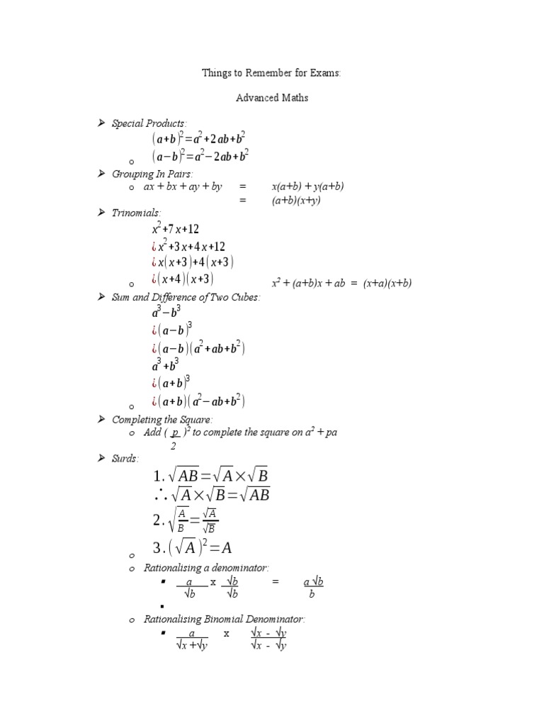 Trigonometry Essentials for Class 10 | PDF | Sine | Trigonometric Functions
