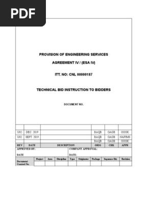 Technical Bid Instructions