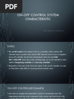 On-Off Control System Characteristic: Oleh: Rizqiya W. Saputra, M.T