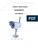 IP Wireless / Wired Camera Waterproof: User Manual