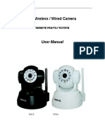 IP Wireless / Wired Camera: User Manual