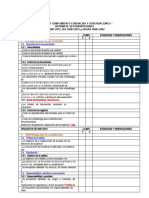 Checklist cumplimiento ISO 9001, 14001 y OHSAS 18001