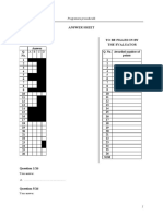 Programare procedurală - answer sheet