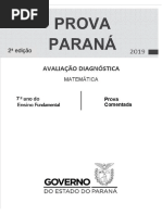 2ª edição do 7º ano prova paraná