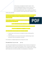 Observa Los Valores de La Frecuencia y La Longitud de Onda Del Cuadro