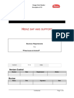 Einz SAP AMS Support: Change Order Number Description of CO