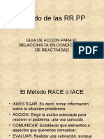 Metodología RR.PP en situaciones de reactividad