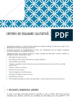 Curs 4 Criterii de Evaluare Calitativa