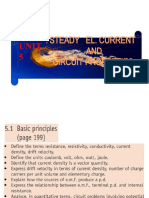 STEADY EL. CURRENT AND CIRCUIT PROPERTIES