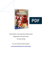 Juice fasting for healing arthritis and psoriasis