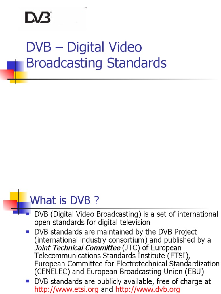 DVB Digital Video Broadcasting Standards PDF