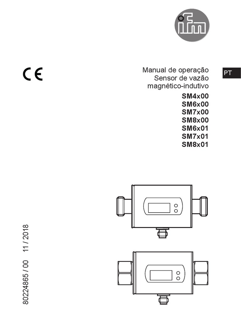Manual - Sensor de Vazão - IFM SM6000 PDF | PDF