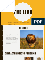 The Lion: Name: Karen Rodriguez Guerrero Grade: 7A