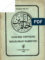 Analisa Tentang Khataman Nabiyyin PDF
