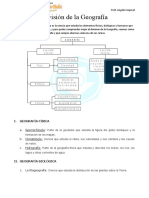 Tema 1° División de La Geografía - Geografía