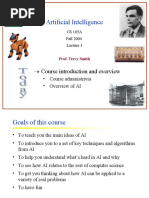 Artificial Intelligence: Course Introduction and Overview