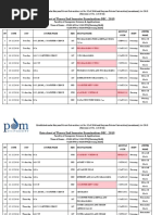 Date Sheet of Theory End Semester Examinations DEC - 2019: Faculty of Computer Science & Applications