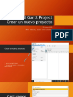 CrearProyecto en Gantt Project
