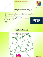 New EU Regulation 1169 - 2011