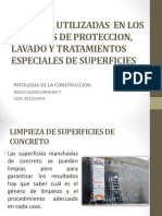 Tecnicas Utilizadas en Los Procesos de Proteccion, Especiales de Superficies