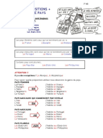 Prepositions Pays Et Villes PDF