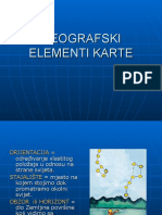 Geografski Elementi Karte