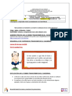 Guía de Comprension Lectora Jueves 28 de Mayo 2020 Hise