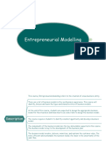 Entrepreneurial Modelling Course Design