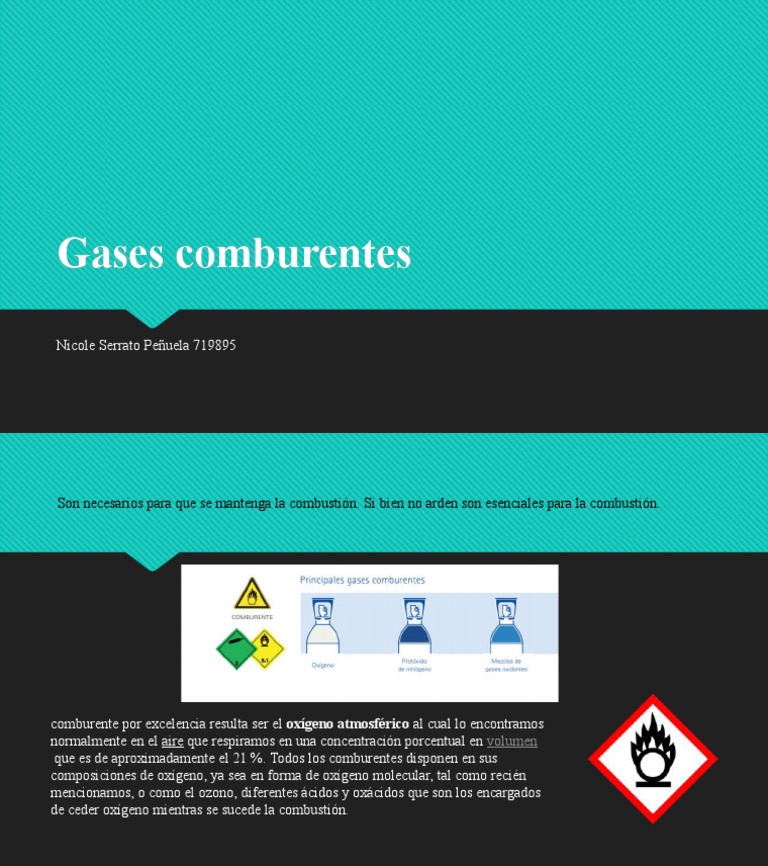 Importancia de los Gases Comburentes | PDF | Ciencia y matemáticas