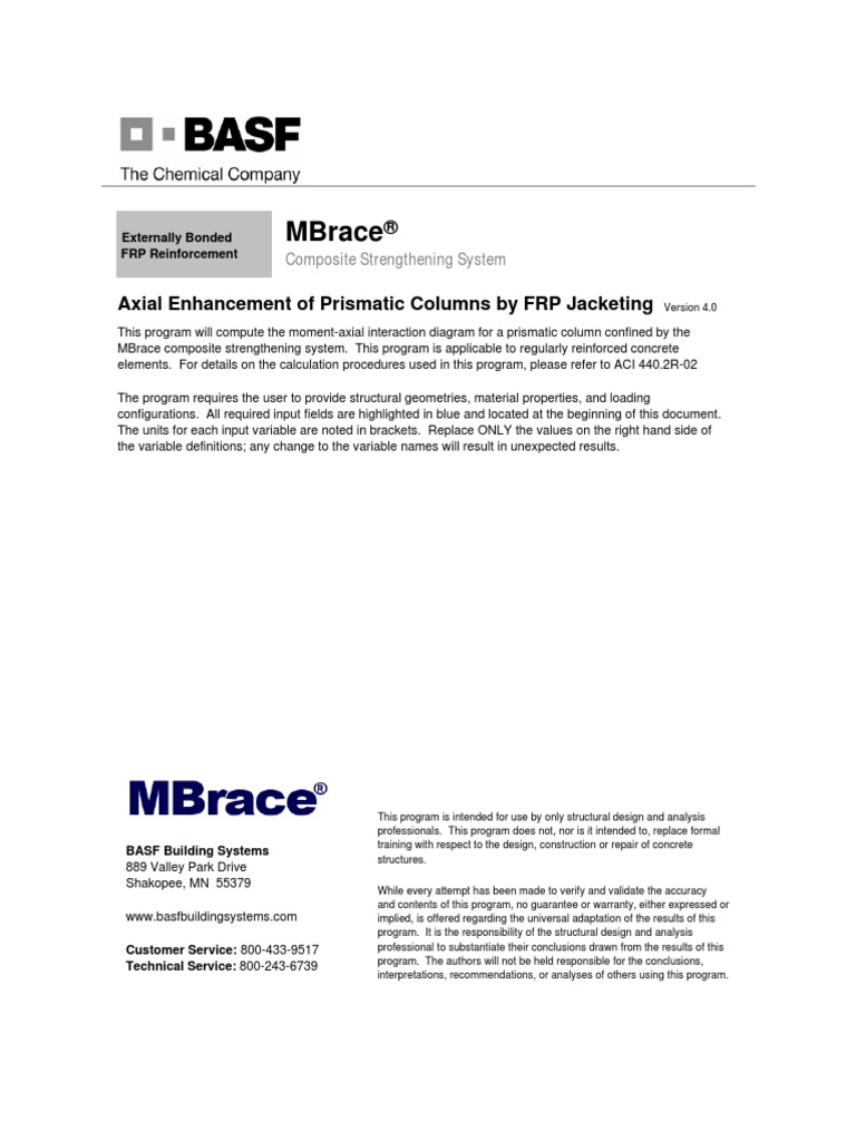 Mbrace: Composite Strengthening System | PDF | Strength Of Materials ...