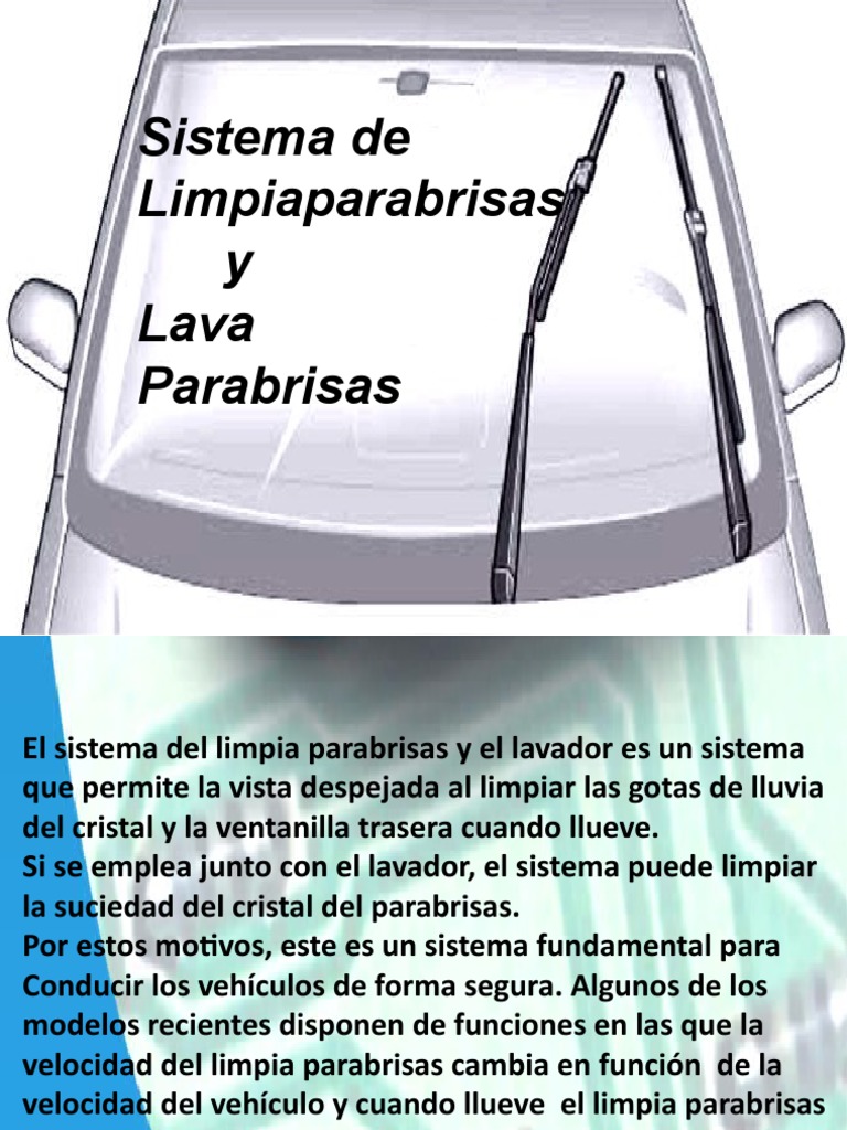 Sistema de Limpiaparabrisas, PDF, Relé