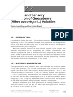 Analysis and Sensory Evaluation of Gooseberry (Ribes Uva Crispa L.) Volatiles
