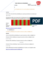 Guía criterios divisibilidad números 1-10