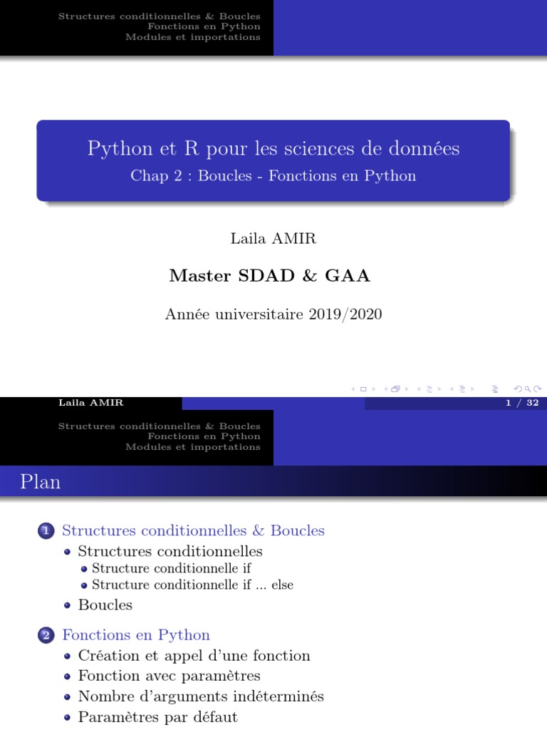 Structures conditionnelles en Python | PDF | Structure de contrôle ...