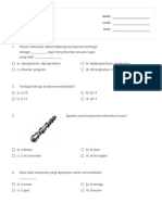 RBT - Teknologi Mekanikal - Print - Quizizz PDF