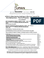 UPAN Newsletter Volume 7 Number 6 June 2020