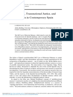 Memory, Transnational Justice, and Recession in Contemporary Spain