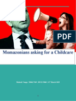 Momazonians Asking For A Childcare: Mahesh Vanga - T00617949 - BUSN 5060 - 21 March 2019
