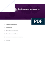 Derecho Aplicable. Identificación de Las Normas en Las Fuentes Juridicas PDF
