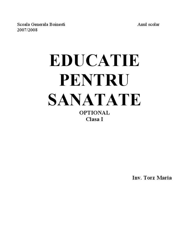 Optional Sanatate