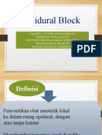 Epidural Block Teknik dan Farmakologi (kurang dari