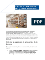 Cómo Calcular Tu Capacidad de Almacenaje