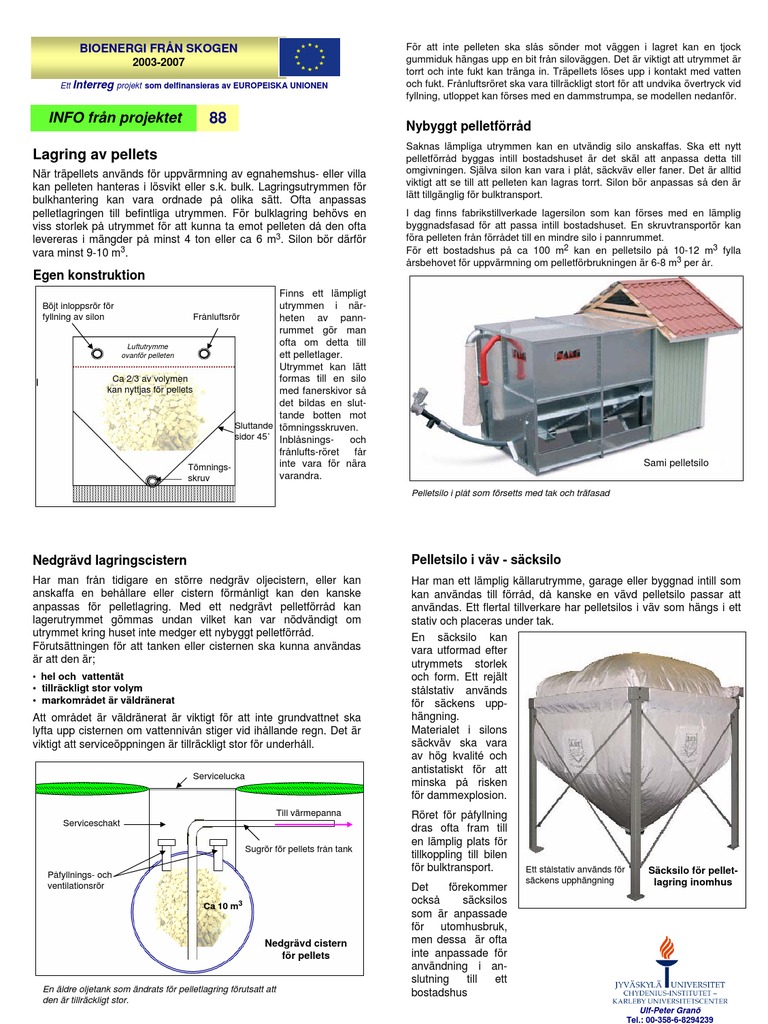 INFO-88 Lagring Av Pellets | PDF