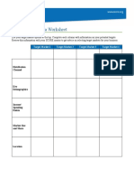 Target Market Data Worksheet