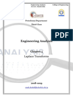Engineering Analysis: Laplace Transforms