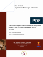 SIMULACIÓN COMPUTACIONAL INTERACTIVA EN TIEMPO REAL DE UNA BICICLETA CON SUSPENSIÓN SOBRE TERRENO IRREGULAR