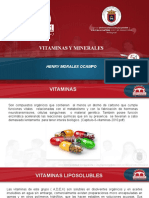 Vitaminas y minerales: propiedades, fuentes y funciones