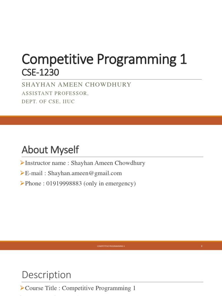 Competitive Programming PDF | PDF | Control Flow | Computer Programming